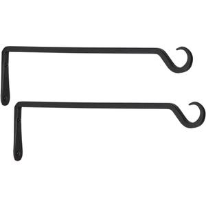 16inch 2 Pack Plant Hanger, Sturdy Hanging Plant Hangers Outdoor, Bird Feeder Hanger for Bird, Plant Hangers for Planters, Lanterns, Wind Chimes Indoor Outdoor, Upgrade Black