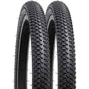 YUNSCM 2-PCS 18" Mountain Bike Tires 18 x 1.95/53-355 Compatible with 18x1.95 18x2.0 Bicycle Tires (Y-1017)