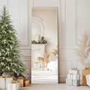 56"x18" Frameless Full Length Mirror with Stand