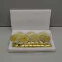 Matte Gold Candle Holders Bulk Painted Gold Metal Candlesticks Fit 0.8 Inch Taper Candles Decorative Metal Candelabra for Wedding Home Holiday Anniversary Party Dinning Table Decors (Set of 36)