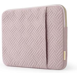 BAGSMART Laptop Sleeve Bag Compatible with MacBook Air/Pro, 13-13.3 inch Notebook, Compatible with MacBook Pro 14 Inch, MacBook Air M2 Sleeve 13 Inch, Repellent Protective Case with Pocket, Pink