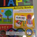 Melissa & Doug Tape Activity Book for Kids with 4 Easy-Tear Tape Rolls (Blue, Green, Red, Yellow) & 20 Reusable Scenes on Spiral-Bound Sheets, Road Trip Activities & Travel Toys for Kids Ages 4+