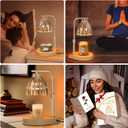 Mothers Day Gifts, Candle Warmer Lamp with Adjustable Height, Timer & Dimmer, Birthday Gifts for Women, Elegant Gift Box & Greeting Card, Candle Lamp with 2 Bulbs for Home Decor/Bedroom/Office