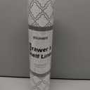 Drawer & Shelf Liner 12In x 20FT- Non-Adhesive Kitchen Cabinet Liners, Waterproof, Non-Slip, Easy to Cut, Reusable Shelf Paper for Dresser Closets Pantry (White Diamond)