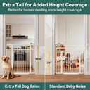 InnoTruth 27-36.6 in Wide x 35.5 in High Extra Tall Baby Gate, White