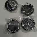 4PCS Wheel Center Caps for Nissan, 54mm/2.12" Car Wheel Hub Caps ABS Rim Center Hub Cover (Black)