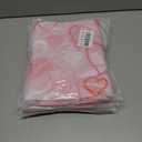 5 x Valentines Day Tablecloth Round 60 Inch,Pink Heart Table Cloth Water Resistant Washable Polyester Valentine's Day Table Cover for Kitchen Dining Table Party Decorations