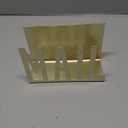 MyGift Mail Holder Organizer Countertop Modern Brass Metal with Cutout MAIL Lettering Design, Office Desktop Envelope and Document Storage Rack