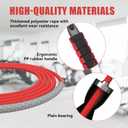 Jump Rope for Women & Men Adjustable Length Cotton Skipping Rope for Adults & Kids Workout Equipment for Weight Loss, Cardio, Boxing & Fitness Suitable for Home, Gym & School Use (Grey)