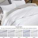 Bedsure King Quilt - Bright White Bedspread King Size & Lightweight Comforter, Modern Coverlet with Clover Pattern, Ultra Soft All-Season Bedding, 106 x 96 Inches | Stitch-Free Quilting, Ultra Soft, Lightweight, Machine Washable, Pet-Friendly