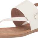 Aerosoles Women's Awa Flat Sandal (5, White)
