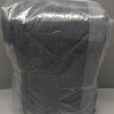 Magnetic Thermal Insulated Door Curtain, 48 x 82 Inch Winter Door Cover Curtain Size 52 x 84 Waterproof Thick Insulation Blanket with Visible Window Side Opening Gray