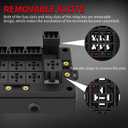 DAIERTEK Fuse Relay Box 12V Automotive 10 Slots Relay Holder 15 Slots ATC/ATO Fuse Holder Universal Fuse and Relay Box Block for Automotive Truck Marine Boat