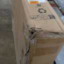 Aluminum 31"-63" Extendable Outdoor Dining Table Set for 4-6 Person, Expandable Patio Table with Wood Pattern Tabletop for Backyard, Deck, White