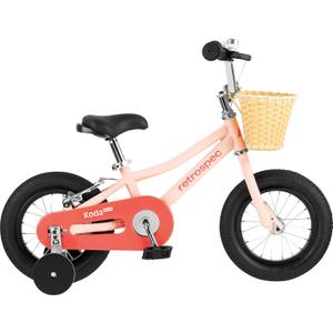 Retrospec Koda Plus Kids Bike for Boys & Girls Ages 2-3 Years - 12" Children's Bicycle, Adjustable Seat & Handlebars, Removable Training Wheels, Front Hand Brakes, Rear Coaster Brake & Safety Bell
