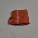 Hemstitched Farmhouse Fall Table Runner, Orange 13x90 Inch, Cotton Linen Table Runners 90 Inches Long, Embroidered Striped Burnt Orange Boho Table Runner Fall Decoration for Home