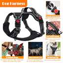 No Pull Dog Harness, Collar & Leash Set | Includes Dog Seat Belt, Collapsible Bowls & Poop Bag Dispenser. Ideal for Training, Walking, Hiking. Fits Small to Large Dogs(Pink-XL) (X-Large)