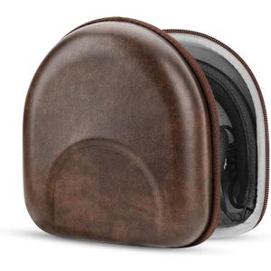 Geekria Shield Headphones Case Compatible with Marshall Major II/III/IV/V, Mid ANC, Replacement Hard Shell Travel Carrying Bag with Cable Storage (Brown)