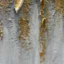 Art Modern Abstract Minimalist Art Oil Painting Hand-Painted Gold Texture Canvas Art Home Wall Decoration Painting 24x48 Inches