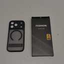 BXYJY for iPhone 17 Pro Magnetic Case with Stand, Camera Control Button, Compatible with MagSafe, Full Lens Protection, Rugged Military Grade Drop, Translucent Matte Slim Case for iPhone 17 Pro, Black