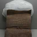 Dog Stairs for Small Dogs, 15.8 in H 3 Step Curved Dog Ramp for High Bed and Couch, Foam Dogs Ramp with Durable Non-Slip Waterproof Fabric Cover, Pet Stairs for Pets Joints, Brown (22.4 X 15.8 X 15.8)