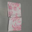 Pink and White Floral Throw Pillow Covers 18x18 Inches Set of 2, Decorative Vintage Chinoiserie Flower Pillow Case Farmhouse Cushion Covers for Sofa Bed Couch Living Room