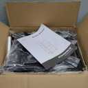 SONGMICS Dresser for Bedroom, Chest of Drawers, Steel, MDF, 4 Non-Woven Fabric Drawers, Storage Organizer Unit, Closet, Entryway, Rustic Brown and Ink Black LGS314B02S