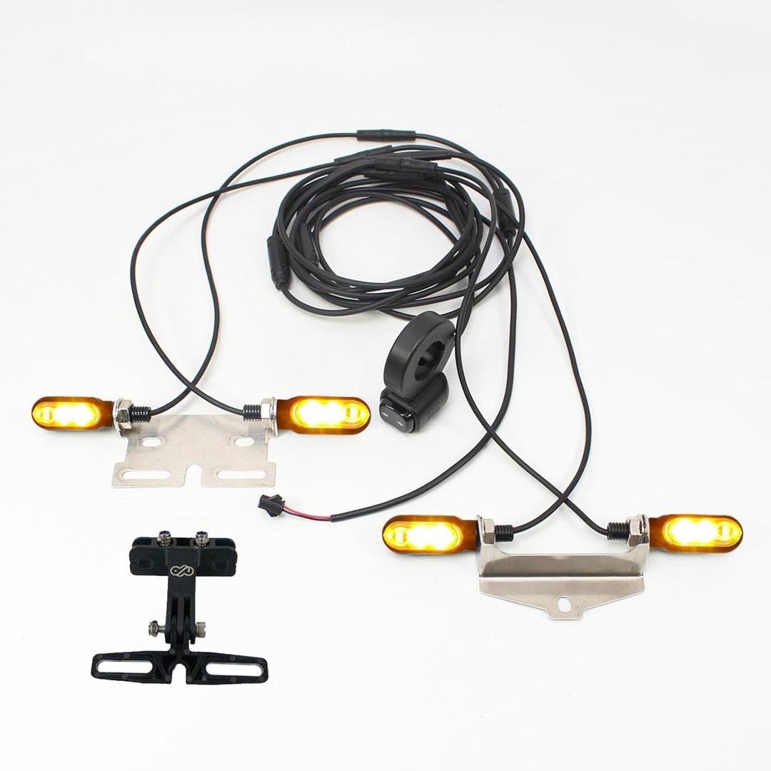 XBERSTAR Bike Tail Light Turn Signals 12V Turn Signals Light Electric Bicycle Tail Light Safety Warning Bike Lights for Bicycle E-bike Motorcycle