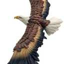 19 Inch Large Bald Eagle Statue Resin Sculpture Frgurine Gift for Home Office Living Room Desktop Display Decorative Decoration
