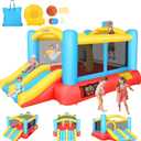 Bounce House, Inflatable Bounce House for Kids 3-12, Bouncy House with 2 Slides for Outdoor Backyard/Indoor, Bouncy Castle, Jump House for Toddlers Kids Party