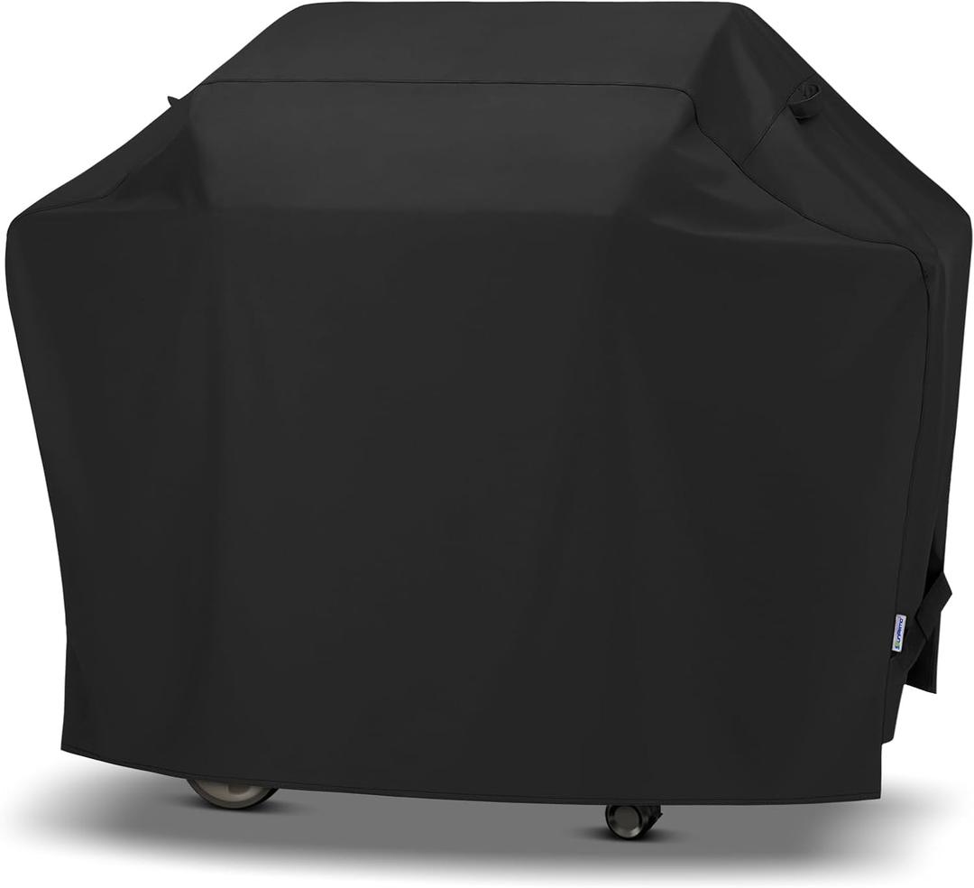 SunPatio Barbecue Grill Cover 65 Inch, Outdoor Heavy Duty Waterproof Charcoal Gas Grill Cover, Fade Resistant, All Weather Protection Compatible for Weber Charbroil Nexgrill and More, Black SunPatio Barbecue Grill Cover 65 Inch, Outdoor Heavy Duty Waterproof Charcoal Gas Grill Cover, Fade Resistant, All Weather Protection Compatible for Weber Charbroil Nexgrill and More, Black