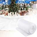 Tondiamo 1 Pack 12 ft x 16.5 ft Christmas Snow Blanket Roll for Christmas Decorations Village Large Fake Artificial Snow Winter White Mat Cover for Xmas Shop Store Supermarket Display Photo Prop Decor