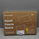 Woodtoe Small Puzzle Board with 2 Sizes, 16.1'' x 11.4'' Puzzles Board for 100 Piece, 16.1'' x 22.8'' Puzzle Table for 300 500 Jigsaw Puzzles, Wooden Felt Puzzle Tray for Kids 3+