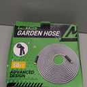 Garden Hose 50ft, Heavy Duty Stainless Steel Water Hose with 10 Functional Nozzles, No Kink, Lightweight and Flexible, Easy to Use and Store, Strong and Sturdy, Suitable for Yard and Lawn