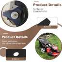 (2 Pack) 530402967 3-Point Electric Edger Blade 8-1/2 Inch Compatible with Husqva-RNA Craftsman Jonsered Cutting and Edging Grass, Replaces 85718