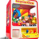 JOYIN Claw Machine Arcade Toy with LED Light & Adjustable Sound, Rechargeable Dispenser Toys Mini Vending Machine for Kids - Perfect Christmas & Birthday Big Gifts for Kids, Ages 3+