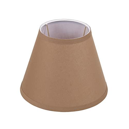 Aspen Creative 58883 Transitional Empire Shape Uno Construction Lamp Shade in Chocolate, 6" Top x 12" Bottom x 9" Slant Height