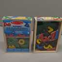 Melissa & Doug 52 Wooden Alphabet Magnets in a Box - Uppercase and Lowercase Letters 2 Packs