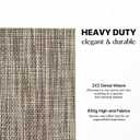LEXMORE Placemats Set of 6 Vinyl/Plastic Woven Place Mats for Kitchen Table Indoor/Outdoor Washable Placemat Wipeable Dining Table Mats(A-Cappuccino)
