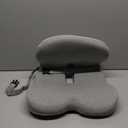 Ergonomic Seat Cushion with Adjustable Strap, Memory Foam Office Chair Seat Cushion with L-Shaped Design, Car Seat Cushion Fits for Truck Driver Semi Truck, Gaming Chair, Desk, Light Gray