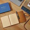 Leather Journal Notebook - Genuine Leather Journals for Writing 5x7.1 Inches, Vintage Journal for Women and Men, Artist,Travel Journal,Brown