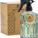 OFFIDIX Fine Mist Plant Mister,Handheld Pressure Glass Spray Bottles,0.43L/15.17oz Watering Can with Adjustable Nozzle for Outdoor Indoor Gardening and Cleaning Work(Light Green)