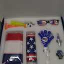 Soccer Fan Gear Set for 2026 World Tournament, Soccer Party Favors Kit with Flag,Scarf, Face Paint, Clapper, Horn&Glasses,Supporter Accessories for Game Day, Sports Event, Gift