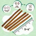 Nature Gnaws Extra Thin Bully Sticks for Small Dogs 5-6" (10 Count) - Long Lasting for Light Chewers and Puppies - Natural Beef Dog Chew Bones (EXP 09/09/27)