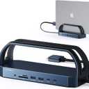 iVANKY 12-in-2 FusionDock 2 Vertical Docking Station Stand for MacBook Pro with 150W Power Adapter, Dual 4K@60Hz Monitor Dock for Mac M3/M4 Pro/Max Display 2x HDMI, 96W PD, 6 USB, Ethernet SD/TF Audio