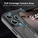 YFEMLAZ Magnetic for iPhone 17 Pro Max Case,with Screen Protectors X2,Full Camera Protection,Compatible with MagSafe,Translucent Matte,Anti-FingerprintShockproof Protective Phone Case,6.9",Black