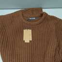 PJ PAUL JONES Mens Knit Textured Sweater Crewneck Casual Pullover Sweater Winter Warm Coffee XL