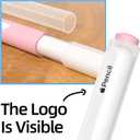 Pencil Case Compatible with Apple Pencil Pro/Apple Pencil 2nd Generation Case, 3 Pack Silicone Translucent Two-Tone Pencil Case, [with 10 Silicone Tip Cover].(Pink, Gray, Matcha)