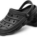 BULLIANT Men Clogs,Comfortable Mules Sandals for Men Women Cushioned Footbed Arch Support-EVA Ligthweight, 45