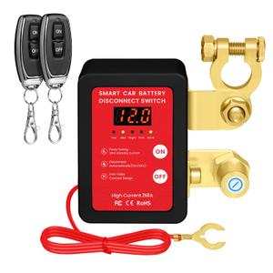 Kill Switch for Car - Remote Battery Disconnect Switch 12v, 240A, Upgrade Smart Voltage with LED Screen, Anti-Theft, Prevent Battery Drain